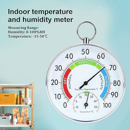 Greenhouse Temperature High Grow Meter, Indoor Thermometer Hygrometer Wall - Image 4