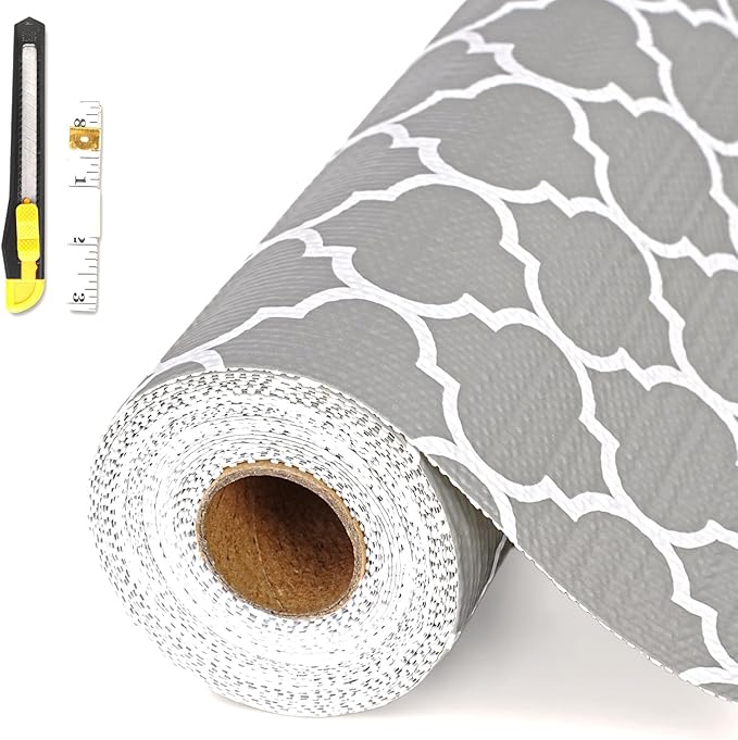 Drawer and Shelf Liner for Kitchen Cabinet, Non-Adhesive Cabinet Liner 12in x by GTJ
