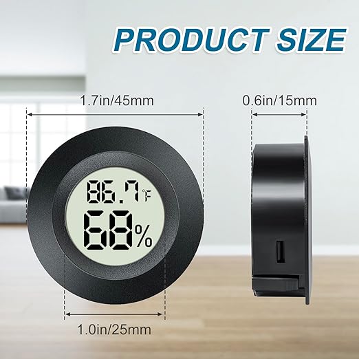 4 Pack Mini Digital Hygrometer Gauge Indoor Thermometer, LCD Monitor - Image 2