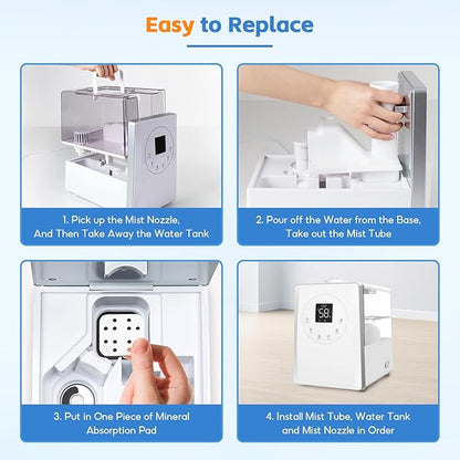 20-Pack Humidifier Filter Replacements, Mineral Absorption Pads, Compatible - Image 7
