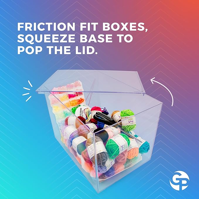 1 Clear Acrylic Box with Lid, 12.5"L x 8.5"W x 8.5"H, Made in USA, Diorama Box - Image 6