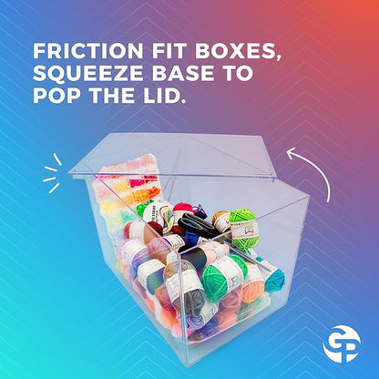 1 Clear Acrylic Box with Lid, 12.5"L x 8.5"W x 8.5"H, Made in USA, Diorama Box - Image 6