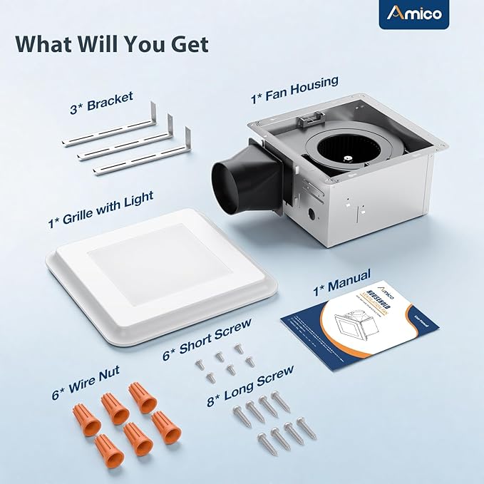 Amico Bathroom Exhaust Fan - Image 8