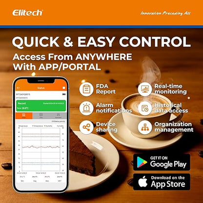 Elitech 5Pack 4G Cellular & WiFi Temperature Humidity Data Logger 100000 Points - Image 7