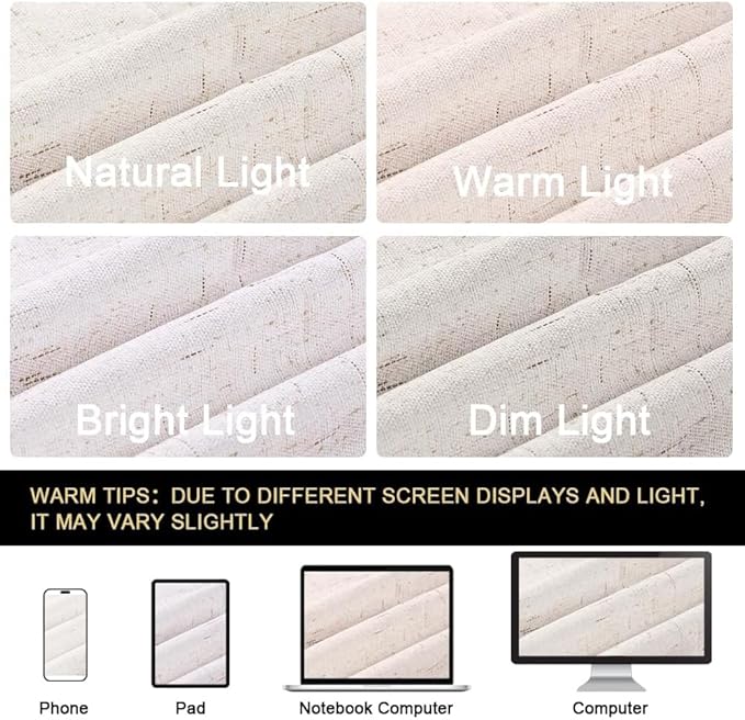 PrinceDeco 100% Blackout Curtains 120 Inches Long - Image 6