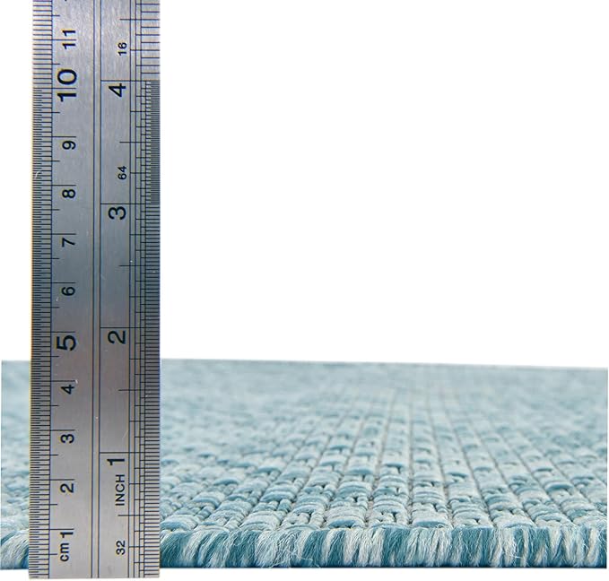 Unique Loom Collection Casual Transitional Solid Heathered Indoor/Outdoor - Image 4