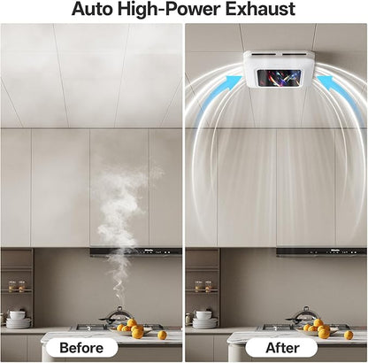 Bathroom Fan with Humidity Sensor, 230 CFM 1.0 Sone Bathroom Exhaust Fan with - Image 6