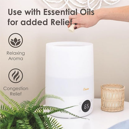 Crane Ultra-Quiet 3-in-1 Humidifier, Essential Oil Aroma Diffuser & Soothing - Image 5