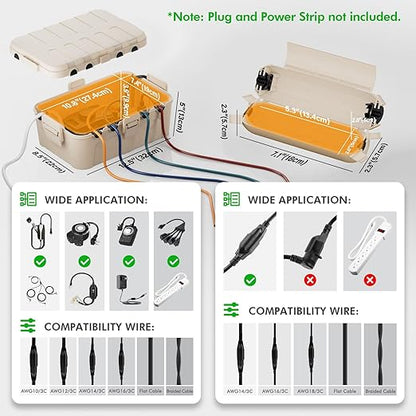 RESTMO 5-Piece Outdoor Waterproof Electrical Box Set – 12.5" x 8.5" x 5" Large - Image 3