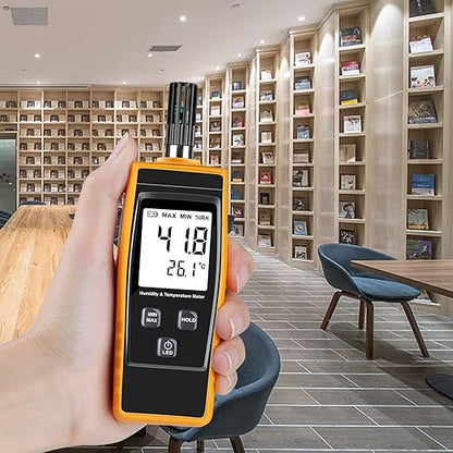 Handheld Humidity Meter, LEERCHUANG Digital Thermometer Hygrometer - Image 7
