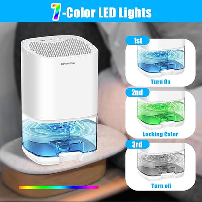 Dehumidifiers for Home 35OZ Small Dehumidifier for Bedroom 2500 Cubic Feet - Image 3