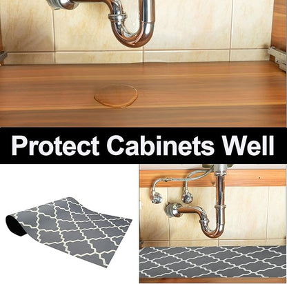 AiBOB Waterproof Under Sink Mat, Absorbent Quick Dry Sink Liners Protect - Image 4