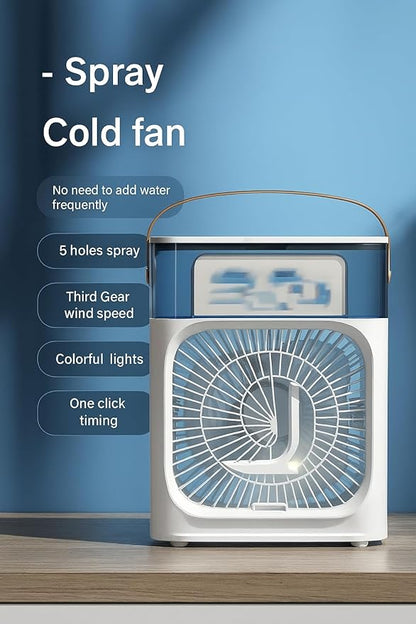 3-in-1 Mini Mist Fan with Humidifier and 7-Color LED Light, USB Powered - Image 4