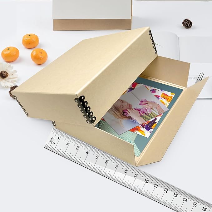Lineco Museum Archival Storage Box, 9.25x11.75x3 in. Drop Front Design. - Image 4