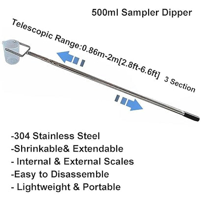 Extendable Water Sampler with Dipper System, Water Qualityd Sampler Device - Image 2