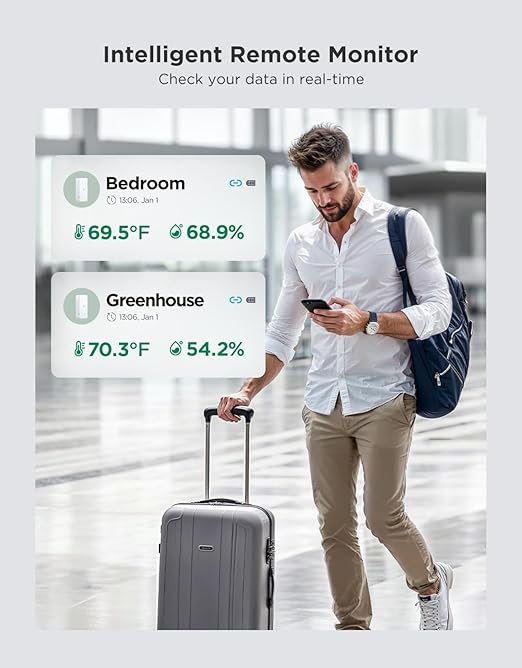 GoveeLife 2.0 WiFi Hygrometer Thermometer 6 Pack, Smart Humidity Temperature - Image 3