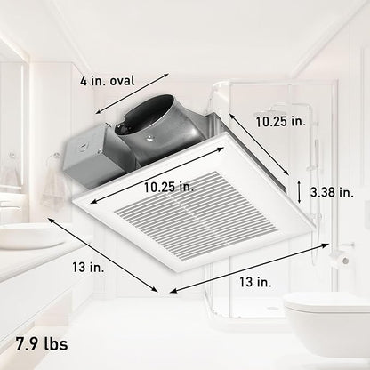 Panasonic WhisperValue Ceiling/Wall Mount Dual Speed Bathroom Exhaust Fan - Image 2
