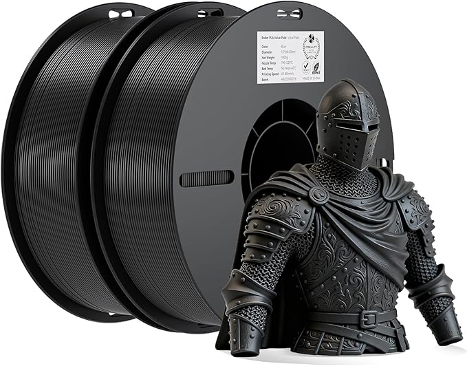 Creality 3D Printer Filament, PLA Filament 1.75mm Bundle, Ender PLA Filament by Creality