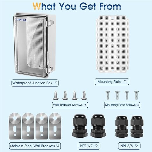Waterproof Outdoor Project ABS Plastic Junction Box IP67 Weatherproof Dustproof - Image 7