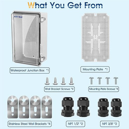 Waterproof Outdoor Project ABS Plastic Junction Box IP67 Weatherproof Dustproof - Image 7