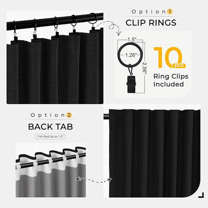 INOVADAY Thermal Sliding Door Curtains 100% Blackout Curtains - Image 4