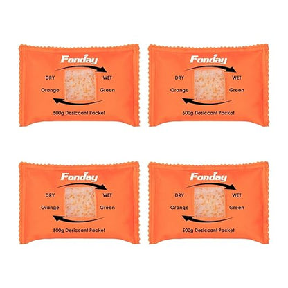 500g x 4 packs Fonday Rechargeable Silica Gel Car Dehumidifier Fast Reactivate by Fonday