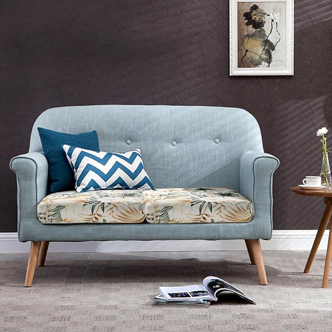 Fuloon Sofa Cushion Covers, Stretch Printed Seat Cushion Cover Couch Seat - Image 2