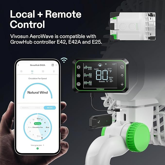 VIVOSUN AeroWave E6 Grow Tent Fan 6”, EC Motor, Smart Wifi Control, US Patented - Image 5