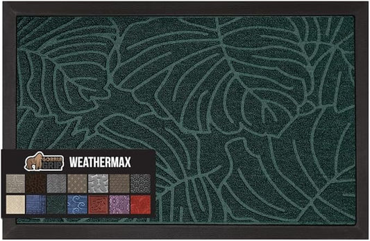 GORILLA GRIP 100% Waterproof All-Season WeatherMax Doormat, US Designed Natural by GorillaGrip