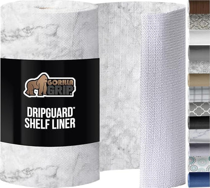 GORILLA GRIP DripGuard Shelf Liner, Non-Adhesive Drawer and Kitchen Cabinet by GorillaGrip