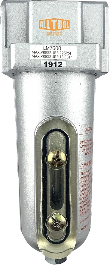 1/2" NPT Heavy Duty Compressed Air In Line Filter Desiccant Dryer Moisture by AllToolDepot