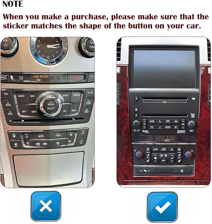 AC & Radio Button Repair Stickers Compatible - Image 3