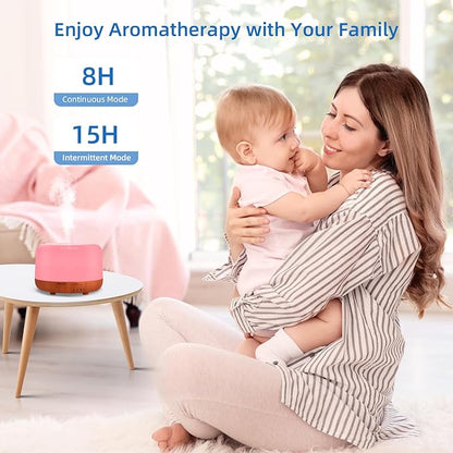 300ML Essential Oil Diffuser, Small Room Aromatherapy Diffuser, Quiet 8H - Image 4