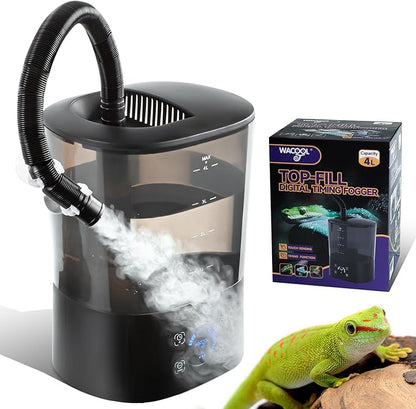 WACOOL Reptile Fogger Mister 4L No-Leak Top-Fill Water Humidifier by WACOOLTERRA