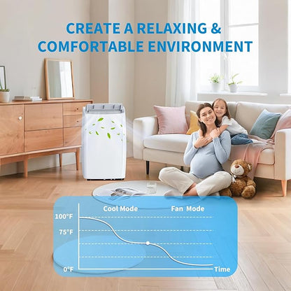 GarveeHome 14000 BTU Portable Air Conditioner, Quiet Portable AC Unit - Image 2