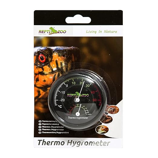 REPTI ZOO Reptile Terrarium Thermometer Hygrometer Dual Gauges Pet Rearing Box - Image 5