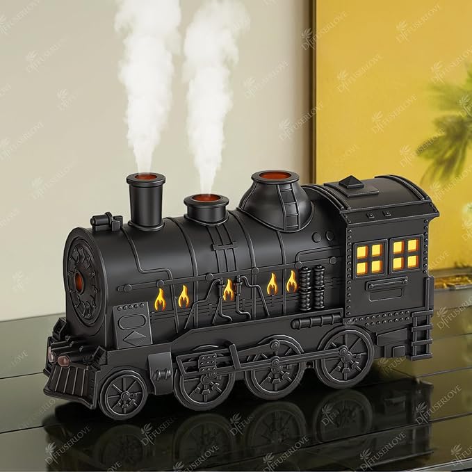 Diffuserlove Train Diffuser 300ML Essential Oil Diffuser Cool Mist Humidifier by Diffuserlove