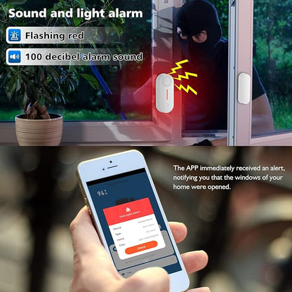 WiFi Door Sensor Alarm: Smart Door Window Sensor - Image 2