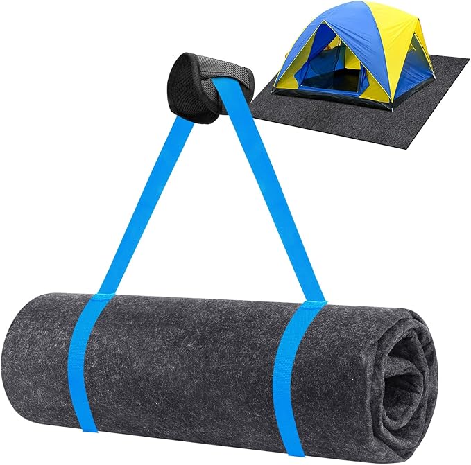 Camping Tent Carpet Mat 6.5x5 Ft Waterproof Rug Liner by HolyMaji