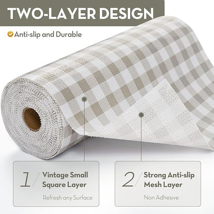 Drawer Shelf Liner, Non-Slip Kitchen Cabinet Liners Non-Adhesive Thick Strong - Image 2