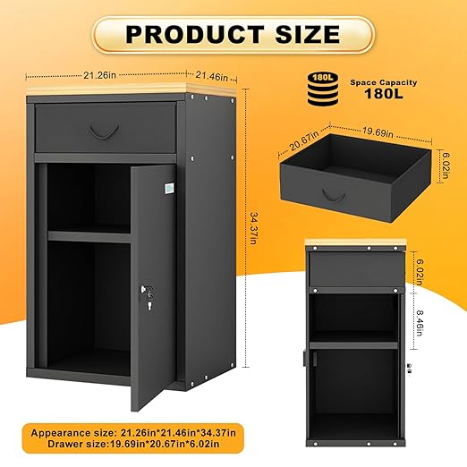 Dual-Door Dry Cabinet Holds 40 Rolls - Image 2