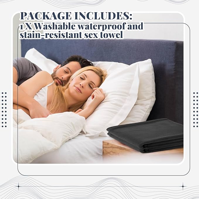 1 Pcs Couples Waterproof Mat 80 x 80 in Lover Reusable Stainproof Blanket Quiet - Image 3