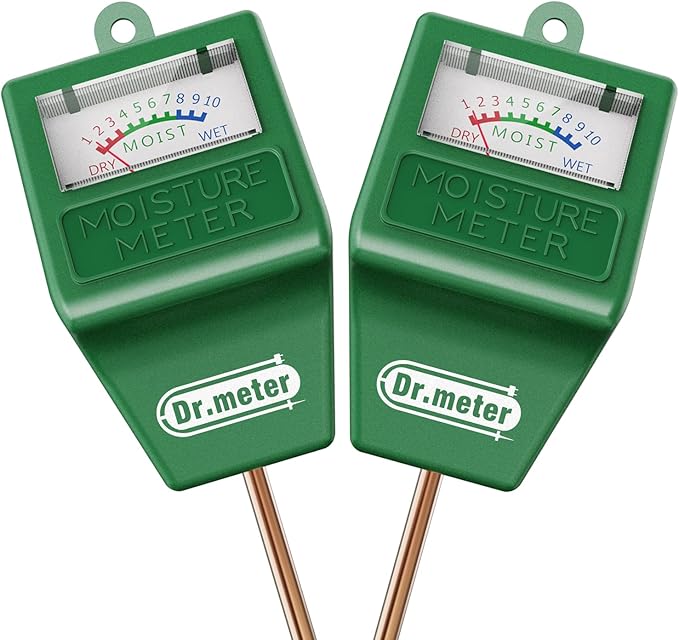 Soil Moisture Meter, 2 Packs Soil Test Kit by Drmeter
