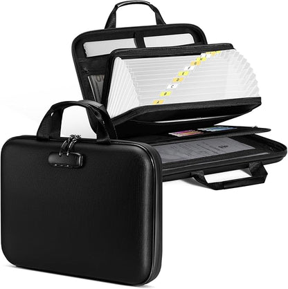 Fireproof Document Box, Hard-shell Waterproof Fire Proof Bag by Unknown