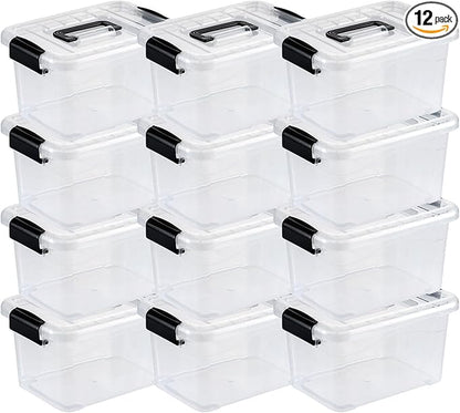 Nazhura Plastic Storage Bin, Stackable and Nestable Storage Boxes by NazhuraGoodCompanionAtHome