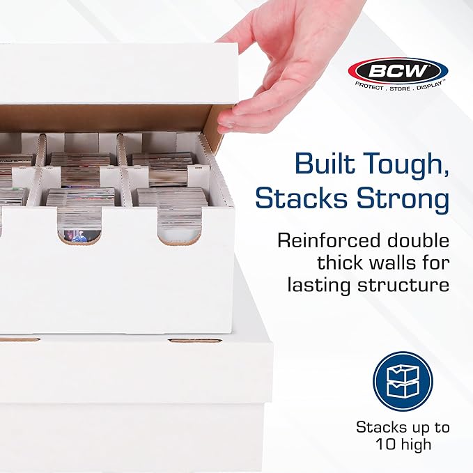 BCW 6-Cell Cargo Card Storage Box 3x2-2 Pack | Holds 2100 Cards | Fits - Image 5