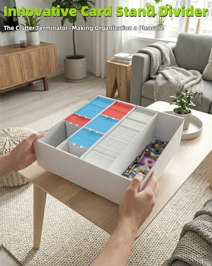 Standard Card Storage Box with Baffle and Trading Card Dividers, Trading Card - Image 2