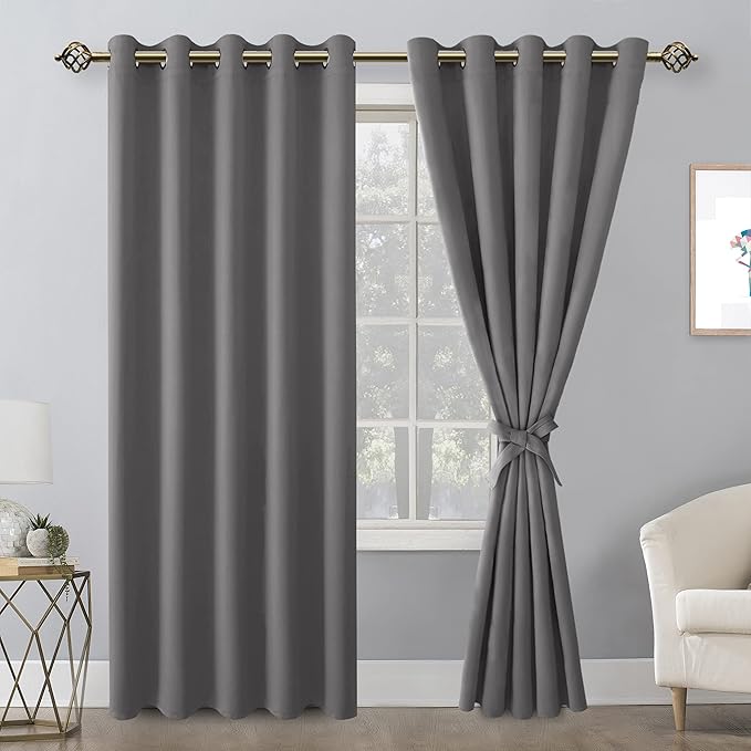 Hiasan Blackout Curtains for Bedroom, 60 x 84 Inches Long - Image 2