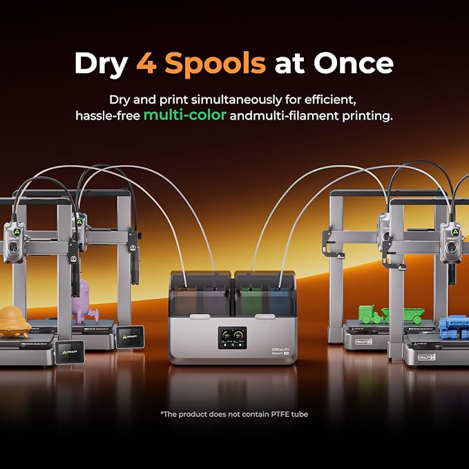 Creality Space Pi X4 Filament Dryer, 4 Spools 3D Printer Filament Dryer Box - Image 2