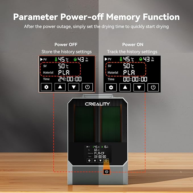CREALITY Space Pi Filament Dryer Plus – Dual Spool 360° Hot-Air Circulation - Image 6